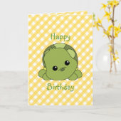 Lil Baby Turtle Karte (Gelbe Blume)