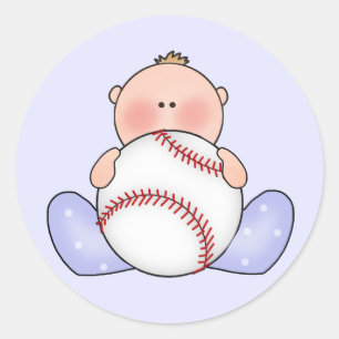 Lil Baseball Baby Boy Runder Aufkleber