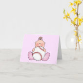 Lil Baseball Baby Girl Blank Card Karte (Gelbe Blume)