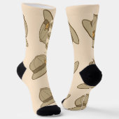 Lil' Bayou Explorers Explorer Hüte Muster Socken (Gewinkelt)