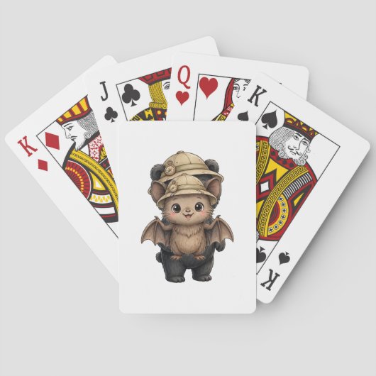 Lil' Bayou Explorers Fledermaus Spielkarten (Rückseite)