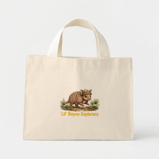 Lil' Bayou Explorers Gürteltier Mini-Tasche Mini Stoffbeutel (Vorne)