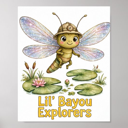 Lil' Bayou Explorers Libellenposter Poster (Vorne)
