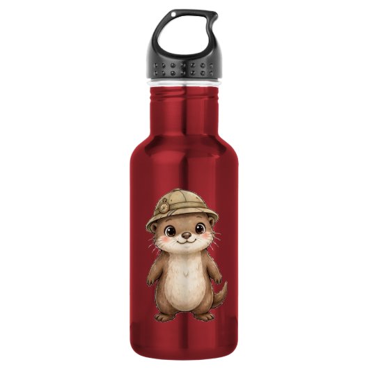 Lil' Bayou Explorers Otter Wasserflasche (Vorderseite)