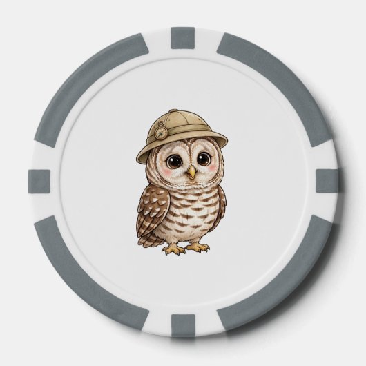 Lil' Bayou Explorers Schleiereule Poker Chips (Vorderseite)