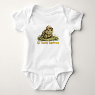 Lil' Bayou Explorers Turtle Baby Bodysuit Strampler