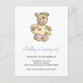 Lil' Bears ・ Baby Girl Yellow Dress Postkarte (Vorderseite)