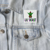 Lil' Beast Goblin Lila und grüner Schriftart Button (Beispiel)