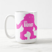 LI'L BIGFOOT entzückendes Logo - niedliches rosa Kaffeetasse (Links)