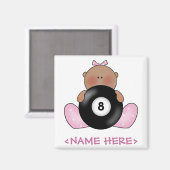 Lil Billiards Baby Girl - Girl Magnet (Vorderseite/Rückseite)