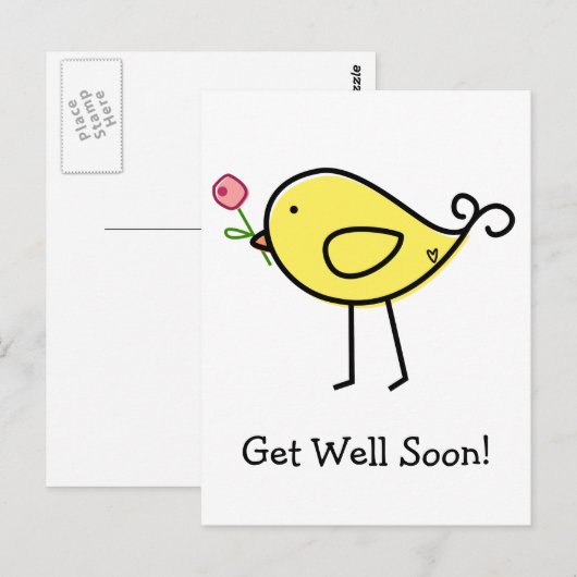 Lil' Birdie Postkarte (Vorne/Hinten)