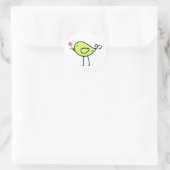 Lil' Birdie Runder Aufkleber (Tasche)