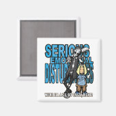 Lil Bit Crazy Office Magnet (Vorderseite/Rückseite)