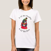 Lil' Bit Naughty, Lil' Bit Nice, Funny Christmas T-Shirt (Vorderseite)