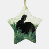 Lil Black Bunny Keramik Ornament (Rechts)
