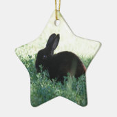 Lil Black Bunny Keramik Ornament (Links)