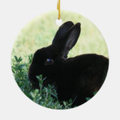 Lil Black Bunny Keramikornament (Hinten)
