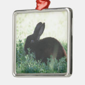 Lil Black Bunny Ornament Aus Metall (Links)