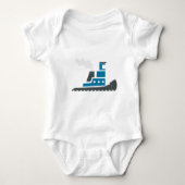 Lil Blau-Schlepper Baby Strampler (Vorderseite)