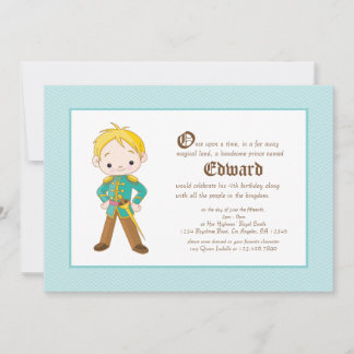 Li'l Blonde Prince Royal zum Geburtstag Einladung