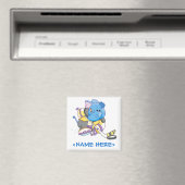 Lil Blue Elephant Hockey Magnet (In Situ (Geschirrspüler))