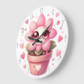 Lil' Blume Wall Clock Große Wanduhr (Winkel)