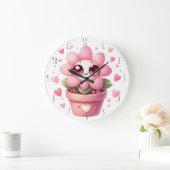 Lil' Blume Wall Clock Große Wanduhr (Zuhause)