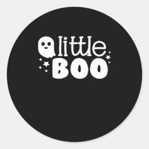 Lil Boo Halloween im Vintage-Stil Runder Aufkleber