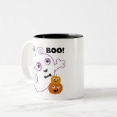 Lil BOO Halloween Zweifarbige Tasse (Vorderseite Links)