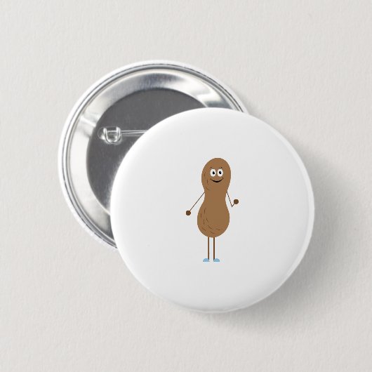 Lil Boy Erdnuss Button (Vorne & Hinten)