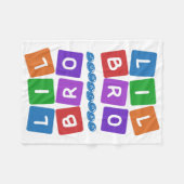 Lil Bro Name-Fleecedecke Fleecedecke (Vorderseite (Horizontal))