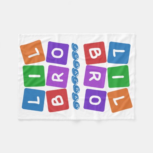 Lil Bro Name-Fleecedecke Fleecedecke (Vorderseite (Horizontal))