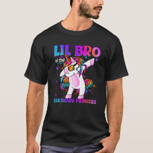 Lil Bro of the Birthday Princess Dabbing Unicorn L T-Shirt