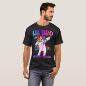 Lil Bro of the Birthday Princess Dabbing Unicorn L T-Shirt (Vorne ganz)