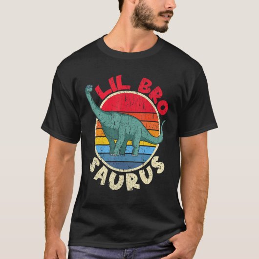 Lil Bro Saurus I Brachiosaurus Diplodocus I Family T-Shirt (Vorderseite)