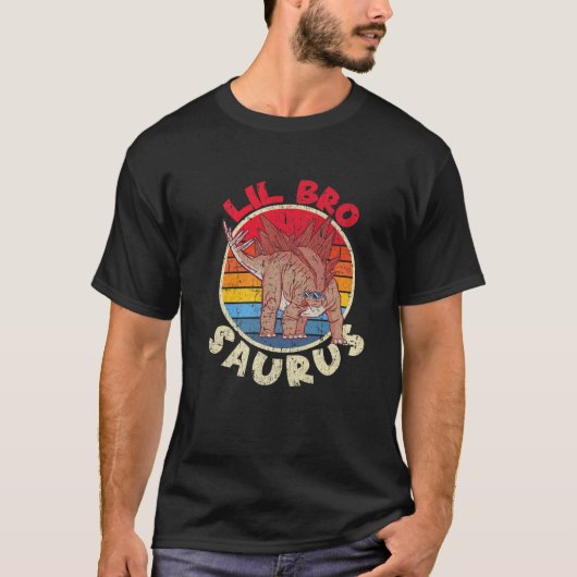 Lil Bro Saurus I Stegosaurus Stenops I Family Matc T-Shirt (Vorderseite)