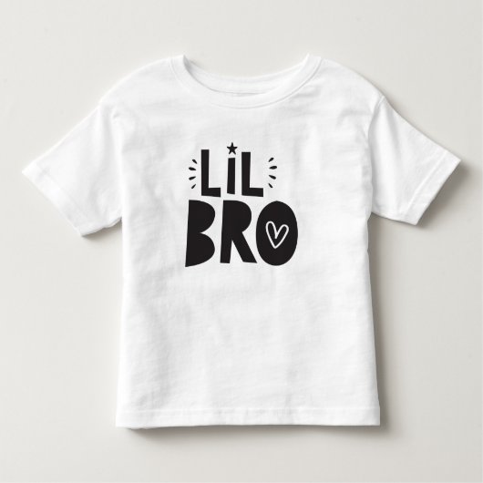 LIL BRO T - SHIRT Moderner, feiner, lustiger Skand (Vorderseite)