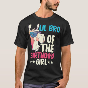 Lil Bro vom Geburtstagskind Llama Bday Alpaca Par T-Shirt