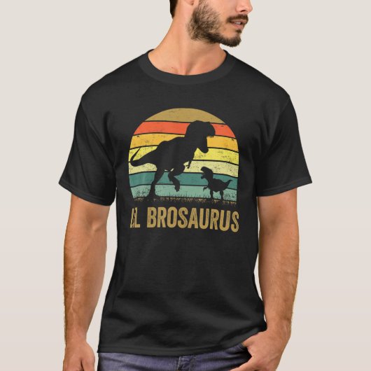 lil BroSaurus T Rex Dinosaurir lil Bro Saurus Fami T-Shirt (Vorderseite)