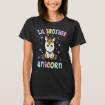 Lil Brother Unicorn Birthday Party Kids Toddlers B T-Shirt<br><div class="desc">Lil Brother Unicorn Birthday Party Kids Toddlers Boys</div>