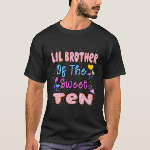 Lil Bruder von den süßen zehn 10. Donut Geburtstag T-Shirt