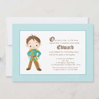 Li'l Brünett Prince Royal zum Geburtstag Einladung