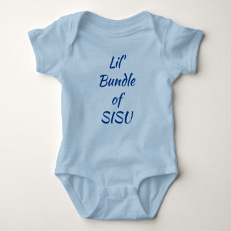 Lil' Bundle von SISU Finnish Baby One-Piece (blau) Baby Strampler
