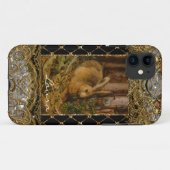 Lil Bunny im Garden Monogramm Case-Mate iPhone Hülle (Rückseite (Horizontal))