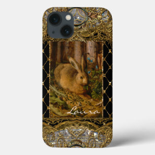 Lil Bunny im Garten Monogramm Case-Mate iPhone Hülle