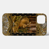 Lil Bunny im Garten Monogramm Case-Mate iPhone Hülle (Rückseite (Horizontal))