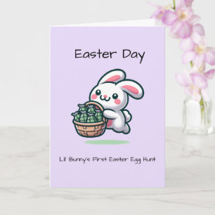 Lil' Bunny's erste Ei Hunt Osterkarte Karte