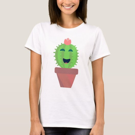Lil Cactus Niedlich Cartoon Cacti Art T-Shirt (Vorderseite)
