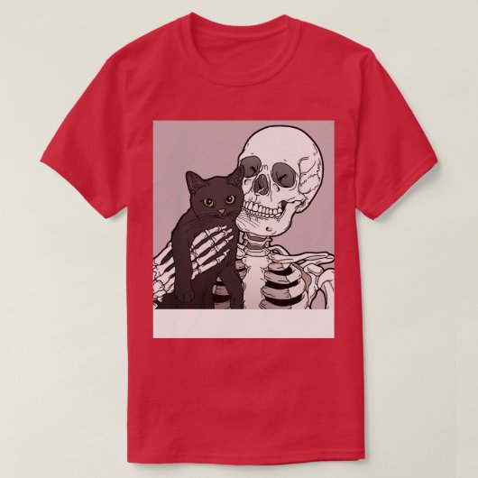 Lil cat friend with background T-Shirt (Design vorne)