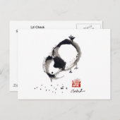 Lil Chick, Sumi-e von Andrea Erickson Postkarte (Vorne/Hinten)